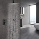preview thumbnail 47 of 54, YASINU 2 Function Ceiling Mounted Square Rainfall Shower Head Bathroom Shower System Sets