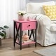 preview thumbnail 3 of 10, VECELO Modern Nightstand 1-Drawer with Storage Shelf, End Table/Side Table