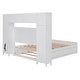 preview thumbnail 31 of 52, Full Size Wooden Bed with All-in-One Cabinet, Shelf, Sockets & Twin Trundle - Stylish and Functional in Grey