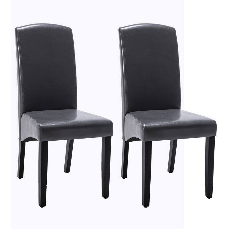 Modern Faux Leather 2 Piece Dining Room Chair