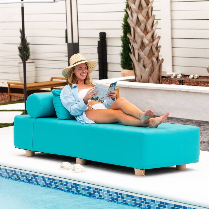 Jaxx Alvy Outdoor Sun Lounger - Luxurious Sunbed with Sunbrella Cover