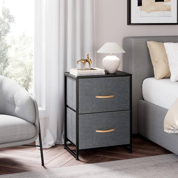 Nightstand for Bedroom with Drawers Small Dresser, Bedside 11.8"D x 15.7"W x 23.6"H - Bed Bath & Beyond - 39576285 Nightstand for Bedroom with Drawers Small Dresser, Bedside 11.8"D x 15.7"W x 23.6"H - Bed Bath & Beyond - 39576285