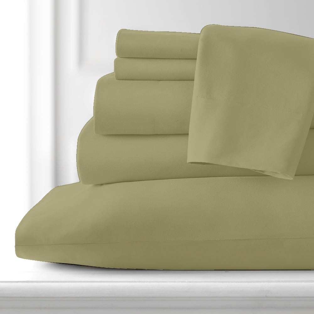 Luxury Hotel Collection Bamboo Rayon Bed Sheet Set - 6 Piece-image