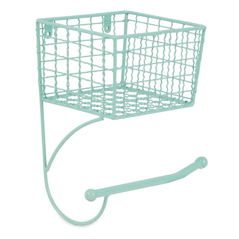 DII Farmhouse Toilet Paper Holder - Blue