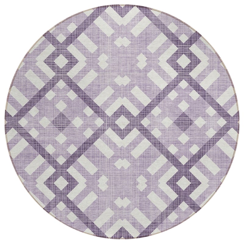 HomeRoots Geometric Transitional Rectangle Outdoor Rug