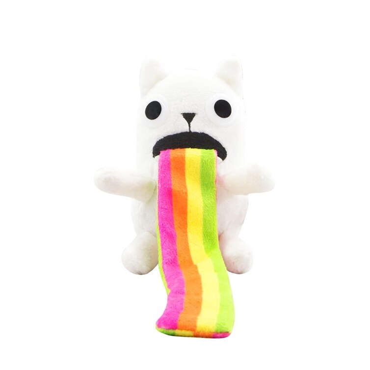 rainbow stuffed cat