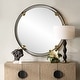 preview thumbnail 6 of 4, Uttermost 09983 Radius 42" Diameter Circular Framed Bathroom Mirror