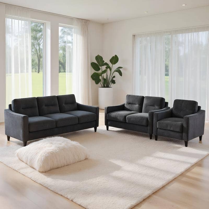Modular Velvet Couch Comfortable Sectional Sofa with Detachable Design