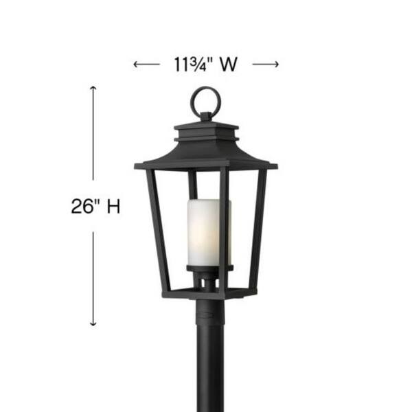 Hinkley Lighting Sullivan 1 Light 26" Tall Post Light with Etched Opal