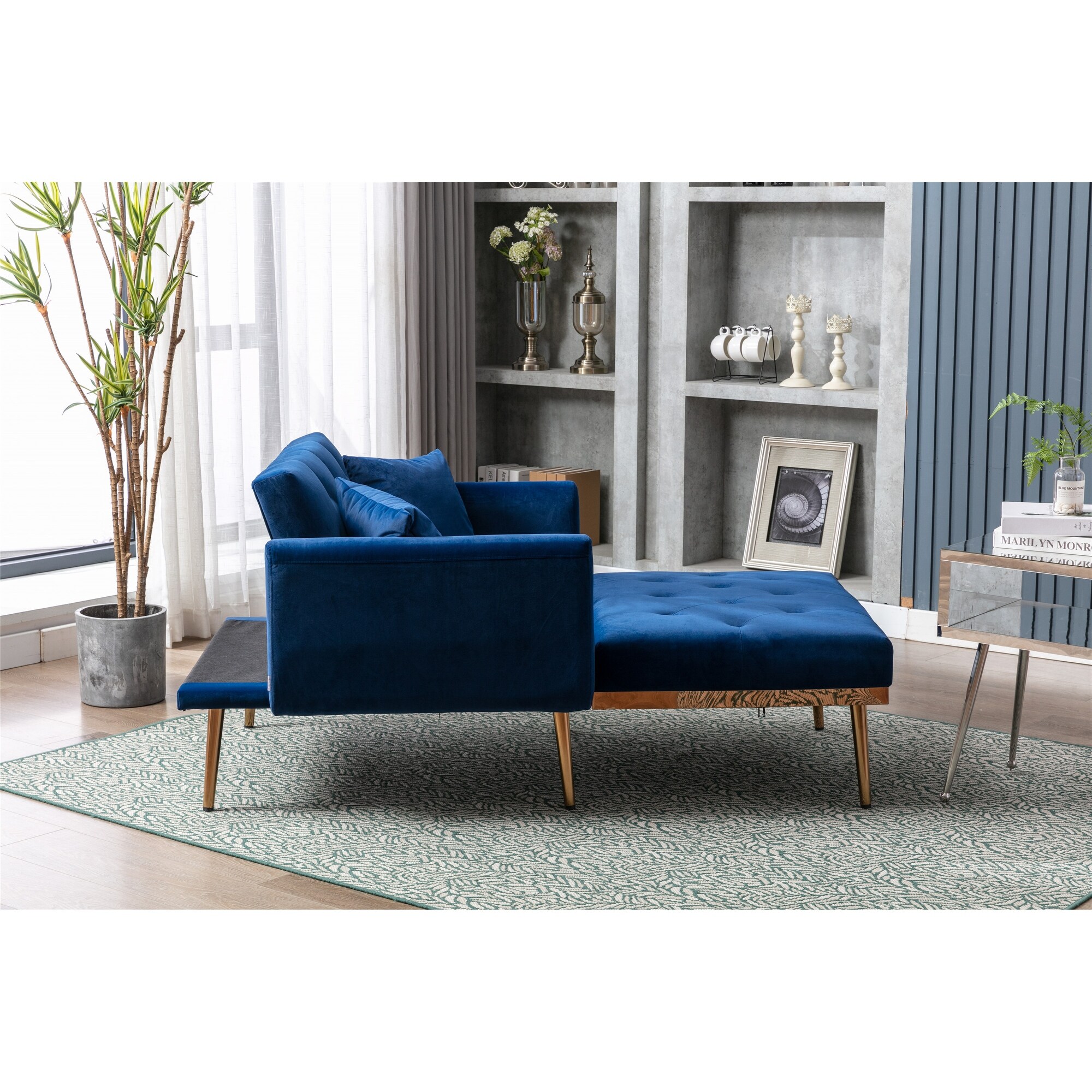 Navy dressing room chair clearance
