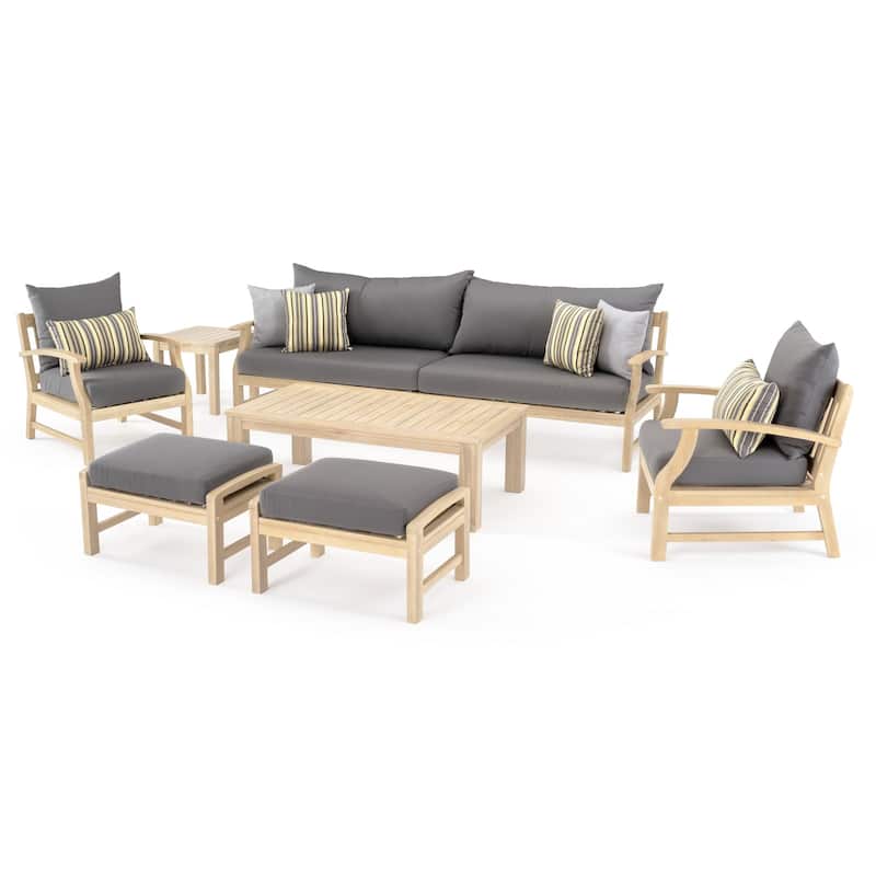 Kooper 8 Piece Sunbrella Outdoor Patio Sofa & Club Chair Set