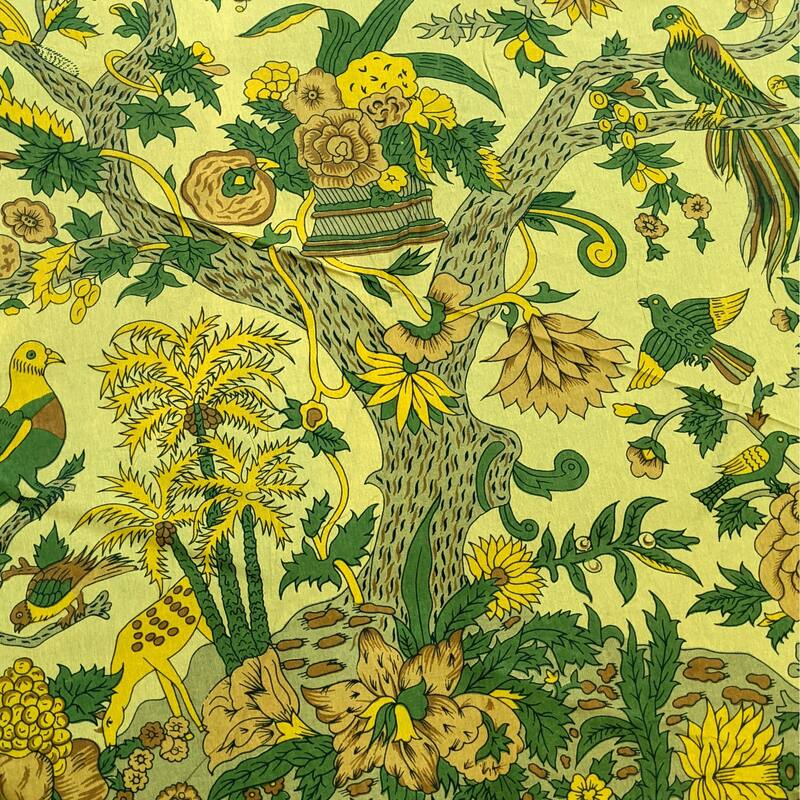 Vibrant Cotton Floral Tree Of Life Tablecloth Collection