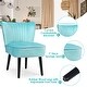 preview thumbnail 16 of 31, Costway Set of 2 Armless Accent Chair Upholstered Leisure Chair Single - 23'' x 27.5'' x 30''