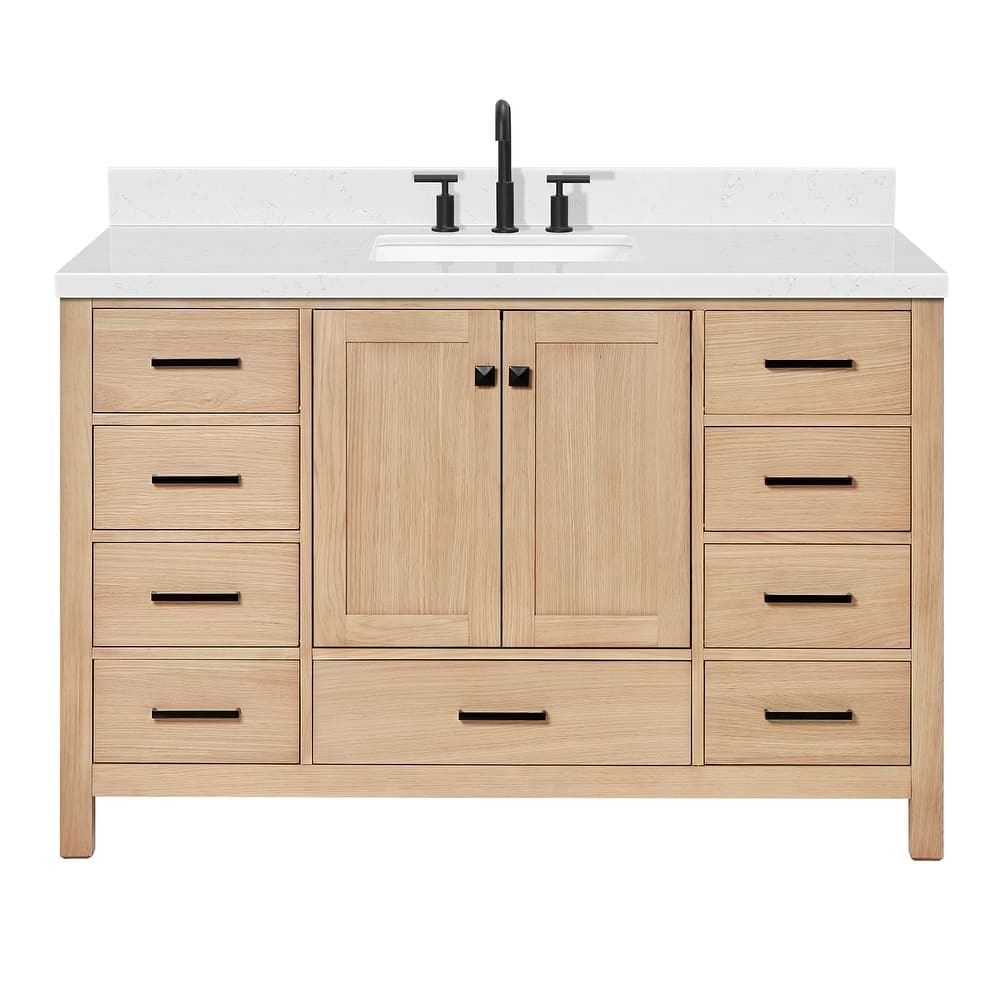 Ariel A054SCQRVO Cambridge 54" Free Standing Single Basin Vanity Set