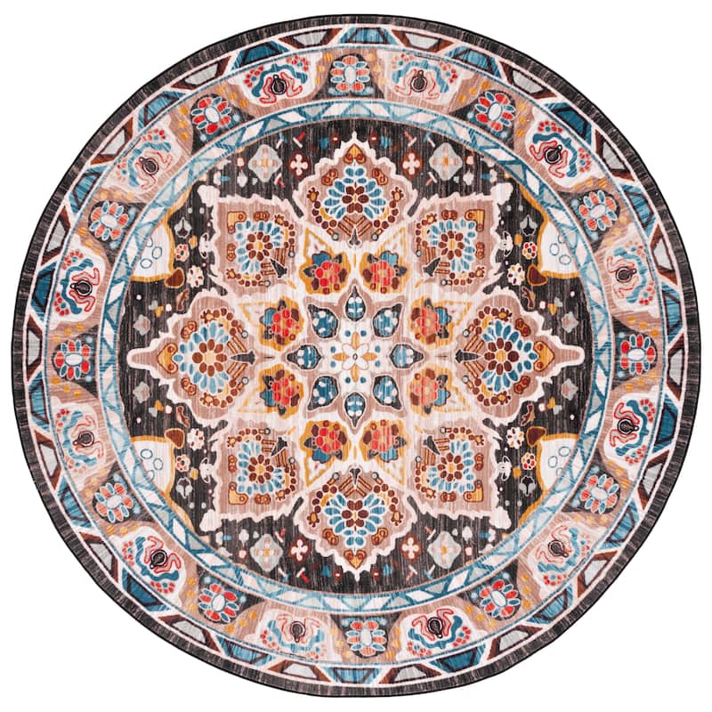 SAFAVIEH Riviera Machine Washable Slip Resistant Wilma Oriental Rug