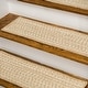 preview thumbnail 1 of 7, Natural Woven Braided Tweed Stair Treads 8"x28" SET of 4