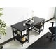 Desks, 60in Extra Wide Industrial Metal Frame Wood Top Writing Computer ...