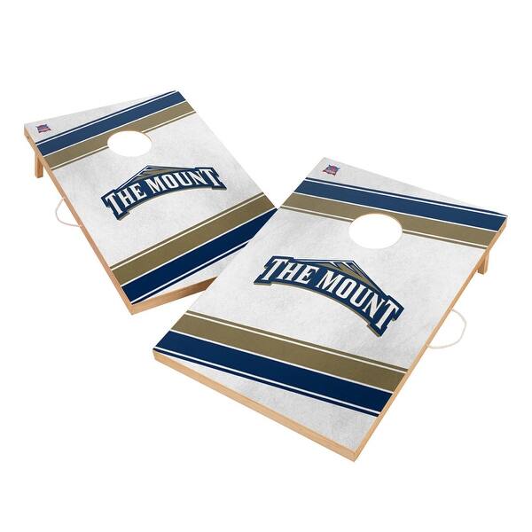 slide 2 of 5, Mount Saint Marys University Mountaineers Regulation 2x4 Cornhole Set