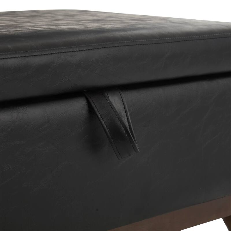 Versatile Mid-century Modern Storage Ottoman for Various Rooms