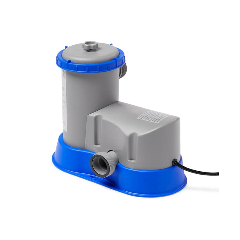 Bestway 13 Foot x 7 Foot x 32 Inch Steel Pro Above Ground Pool and Filter Pump - 86.2