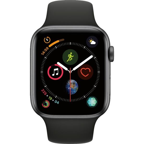 Shop Apple Watch Series 5 Gps 40mm Space Gray Aluminum Case With Black Sport Band Space Gray Aluminum Overstock 29486587
