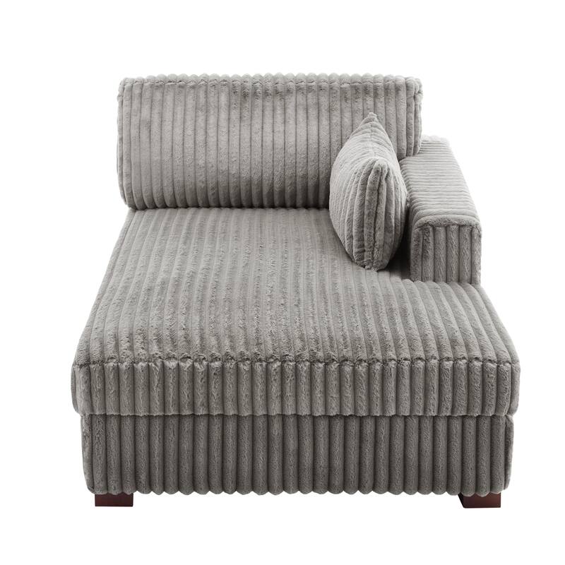 DREAMSIDEA Oversized Right Facing Chaise Lounge Lofa