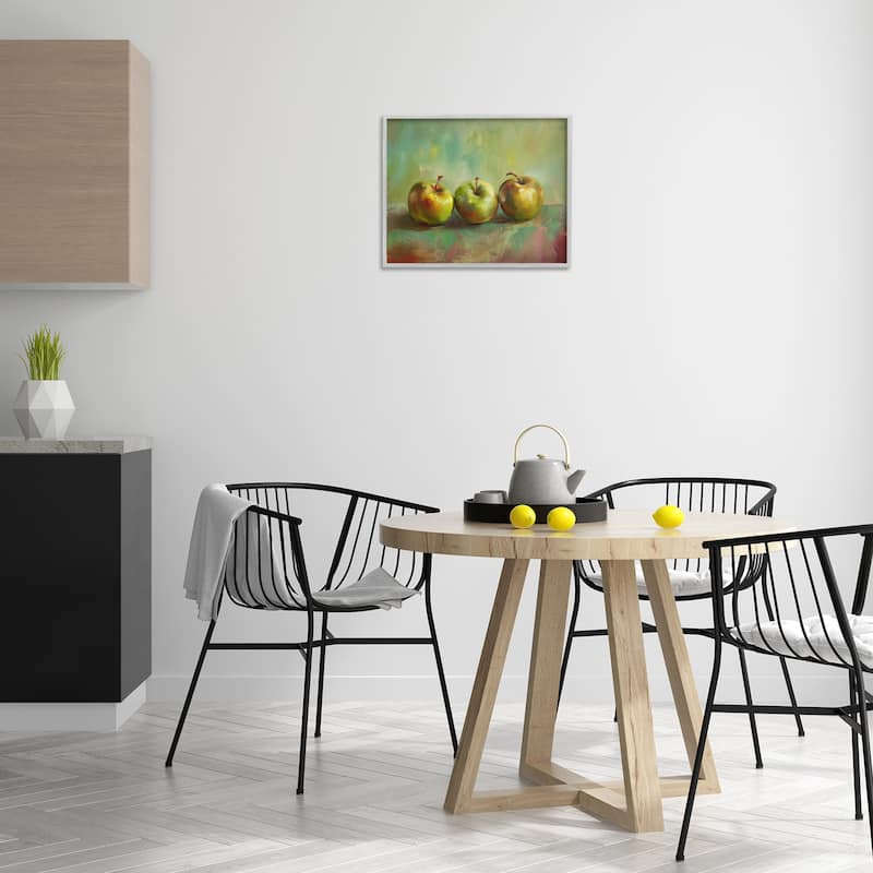 Stupell Traditional Apple Trio Still Life Framed Giclee Art Design By Arlington Prints