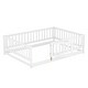 preview thumbnail 23 of 22, Full Size Montessori Floor Bed with Fence and Door