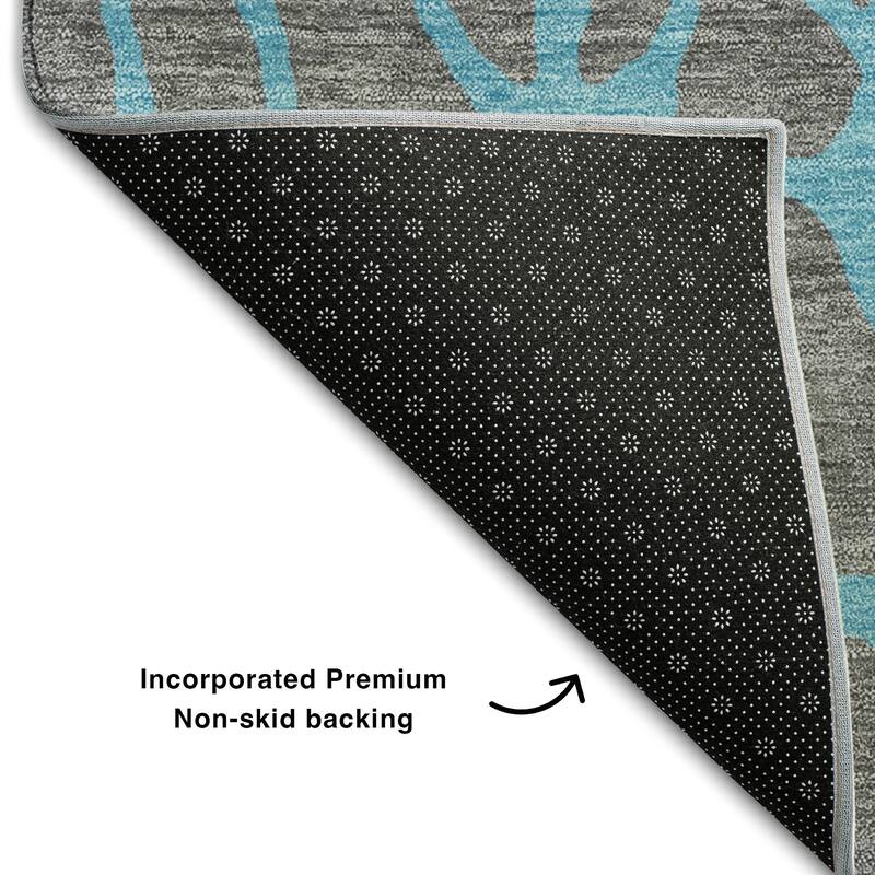 Premium Washable Super Soft Contemporary Macy Mayfield Rug