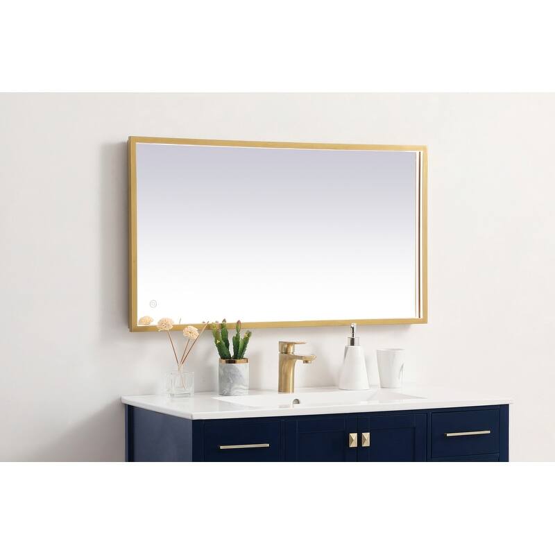 Indigo Home 20x36 inch LED mirror with adjustable color temperature