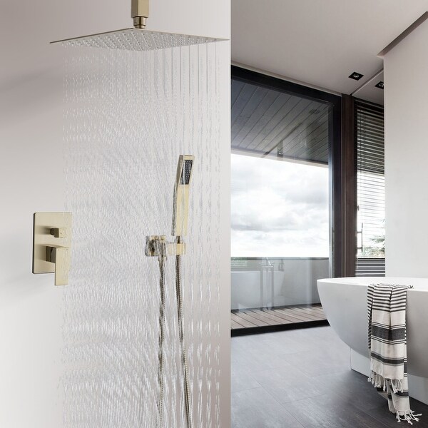 【美品】sisandi UNDERWIRE rain shower 2size YASINU 2 Function Ceiling Mounted Square Rainfall Shower