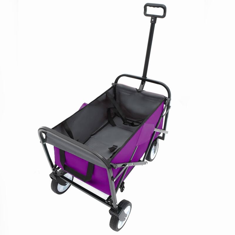225 lb Collapsible Wagon Cart with Strapping System
