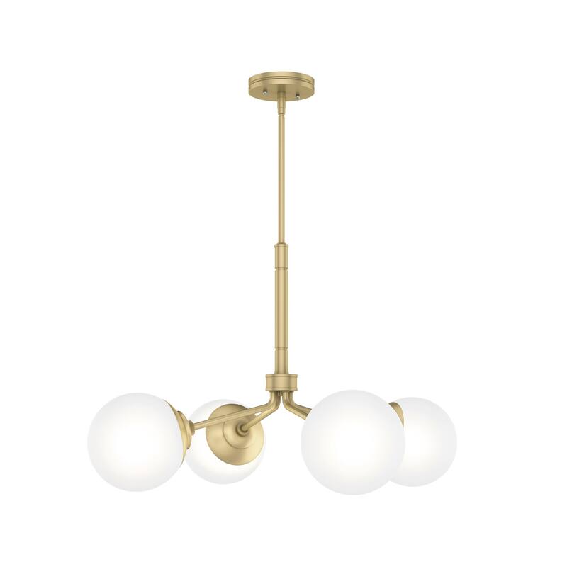 Hunter Hepburn Chandelier - Dining Room, Entry - Retro/Minimalistic, Sputnik