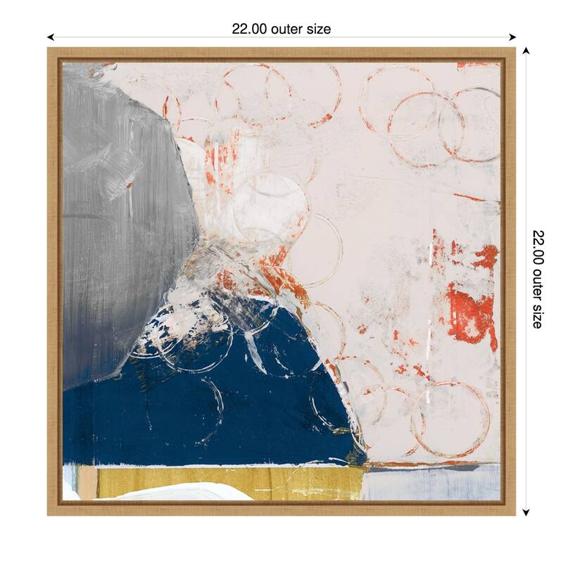 Beautiful Mess No. 2 by Cartissi Framed Canvas Wall Art Print - 22 x 22 in