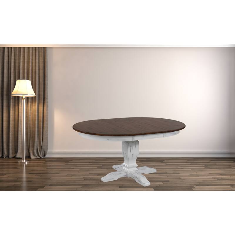 Double Transitional Base Dining Table
