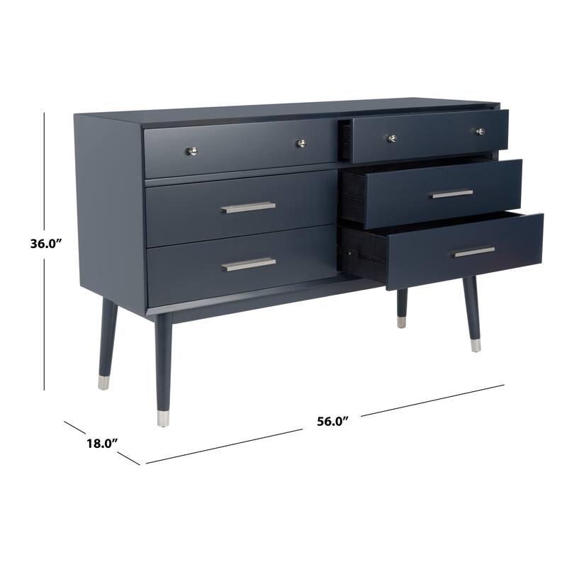SAFAVIEH Couture Zack 6-Drawer Wood Dresser