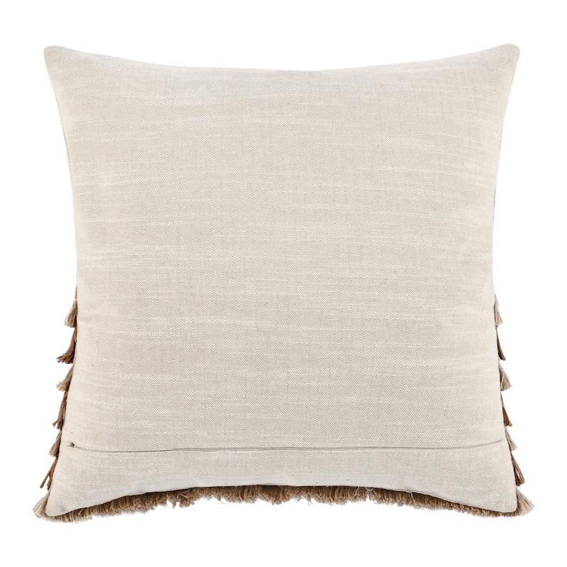 Villa by Classic Home Casa 20" Chestnut Cotton Throw Pillow