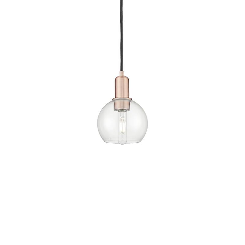 Innovations Lighting 716-1P-9-6 Athens Pendant Athens 6" Wide Mini - Antique Copper / Clear