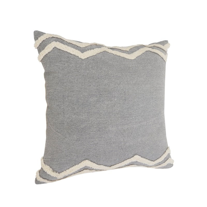 Sevita Soft Chevron Bordered Throw Pillow, Single or Set of 2