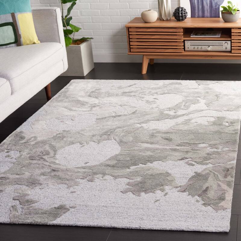 SAFAVIEH Handmade Fifth Avenue Dimitrina Mid-Century Modern Wool Rug - 8' x 10' - Grey