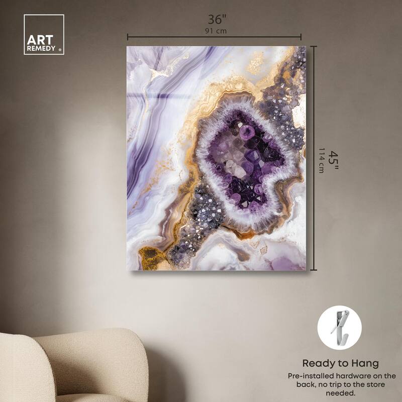 Amethystine Dream II Acrylic by Art Remedy, Ready to Hang