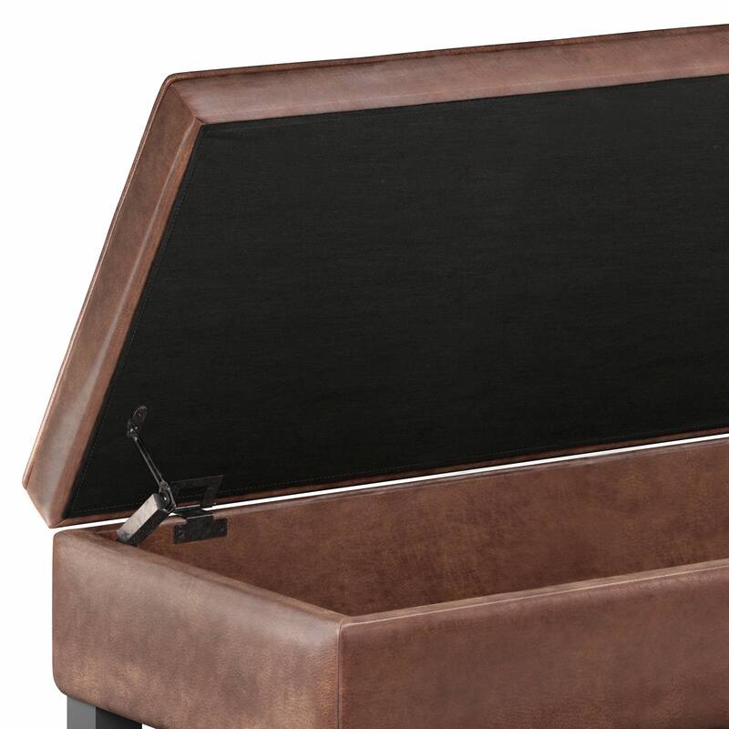 Storage Ottoman Bench with Open Bottom