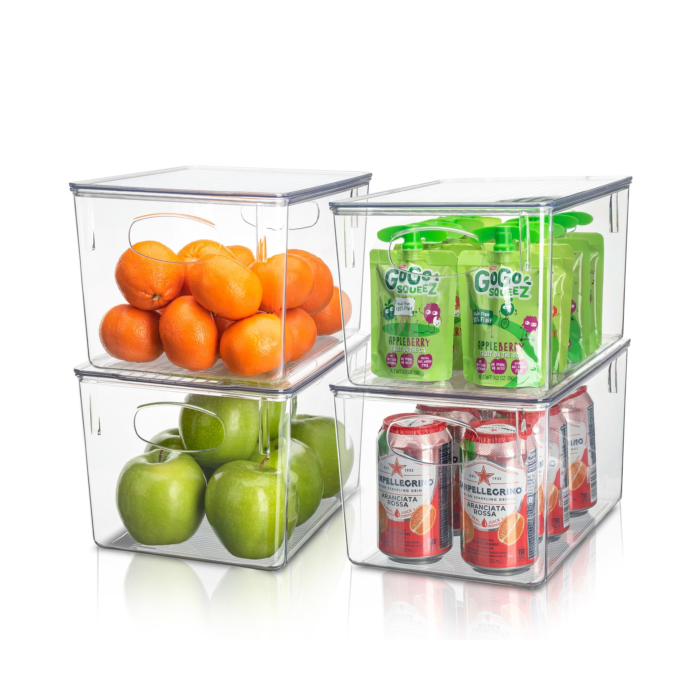 Plastic Storage Bins Stackable Clear Pantry Organizer Box Containers - On  Sale - Bed Bath & Beyond - 34504428