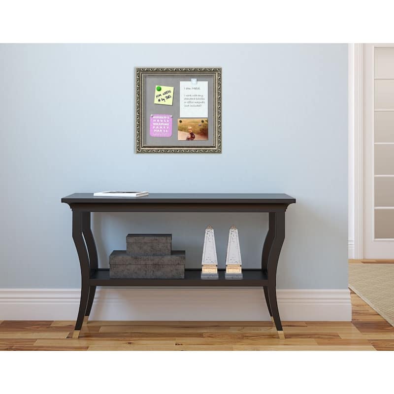 Framed Magnetic Board, Parisian Silver