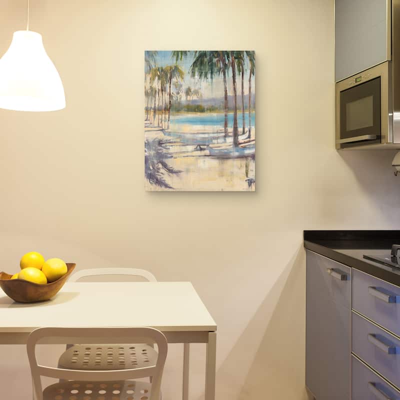 Ocean Palms by Joseph Cates Canvas Art Print