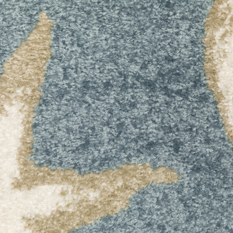 Quartz Nautical Escape Blue/ Beige Area Rug
