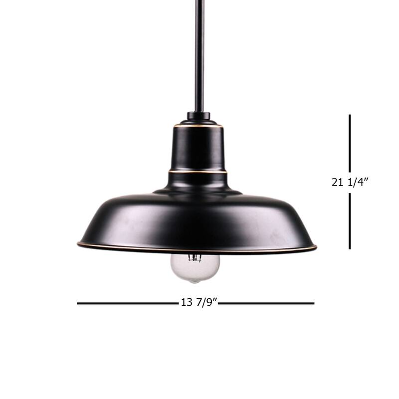 Aurora 1 Light Outdoor Pendant - Imperial Black