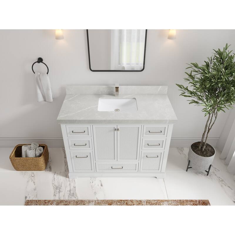 Willow Collections 48 in. W x 22 in. D Alys Single Sink Bathroom Vanity with Countertop