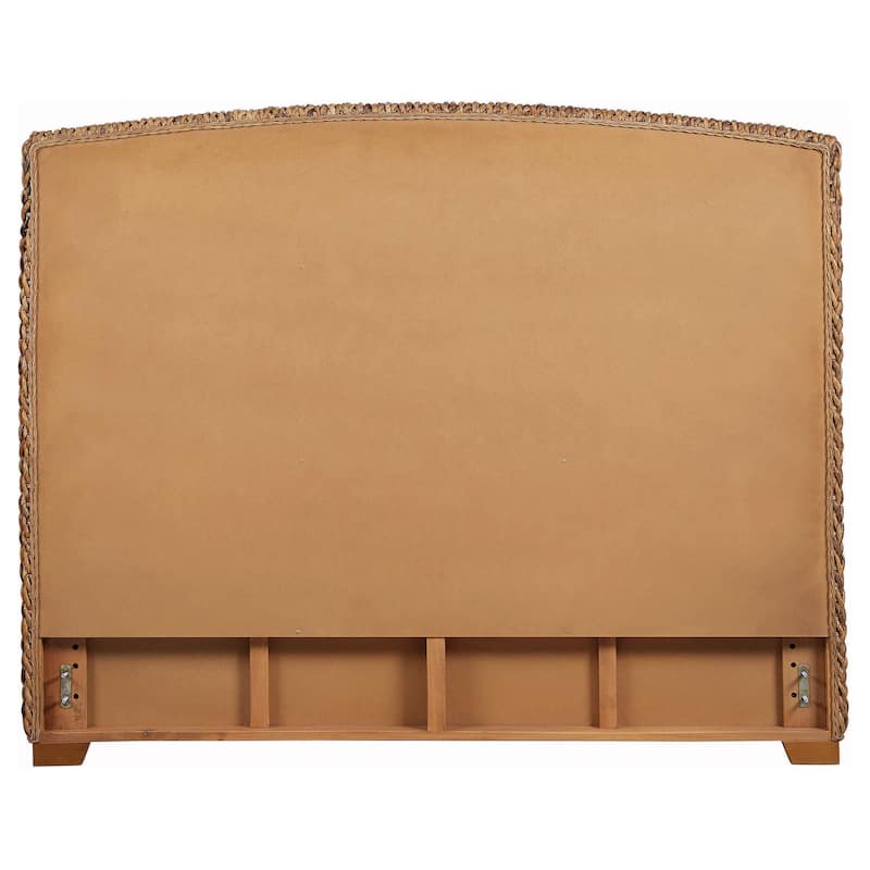 Laughton Woven Banana Leaf Panel Headboard Amber