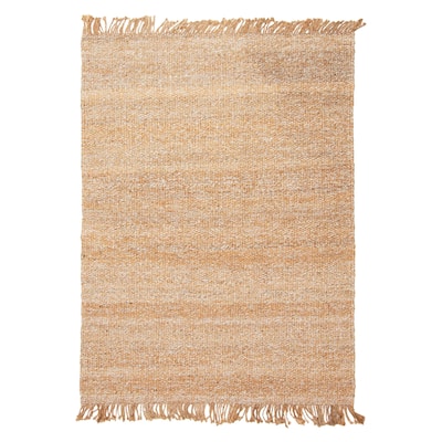 ECARPETGALLERY Flat-Weave Palas Denizli Tan Jute Kilim - 5'1 x 7'1